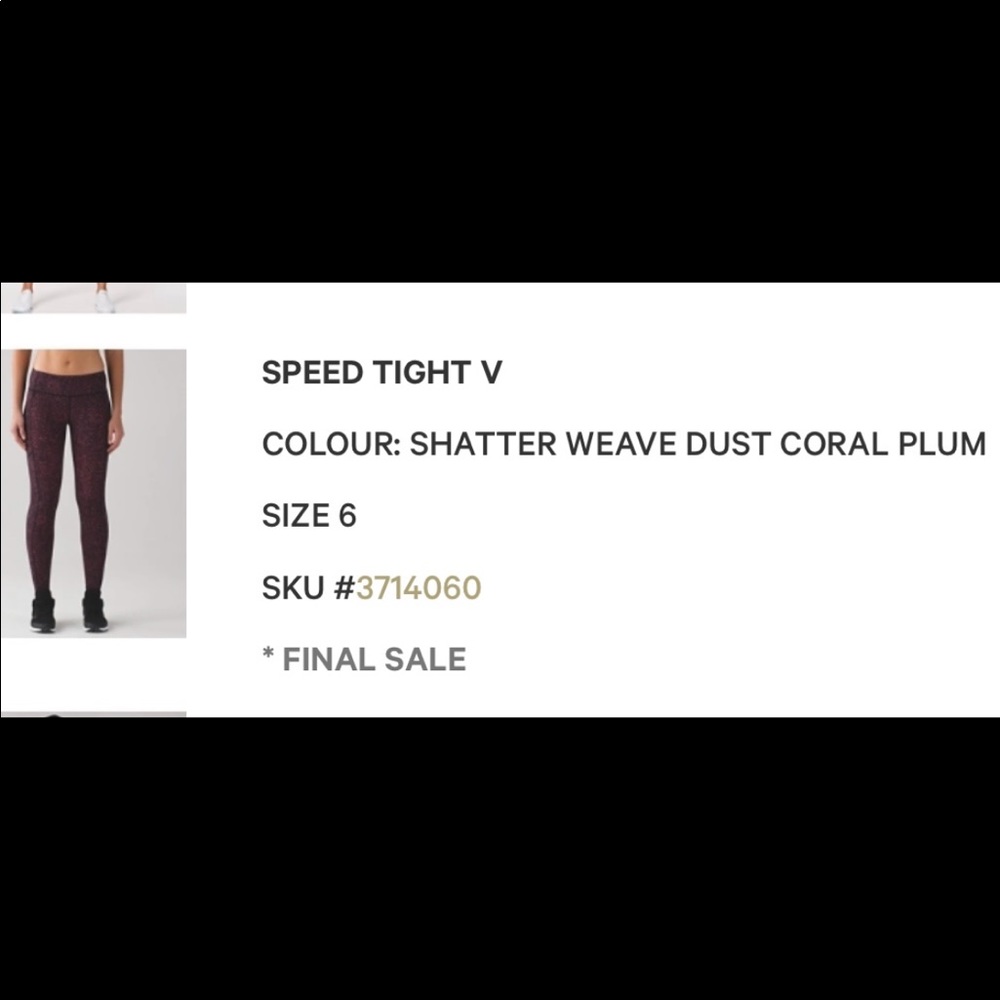 Lululemon Speed Tight V